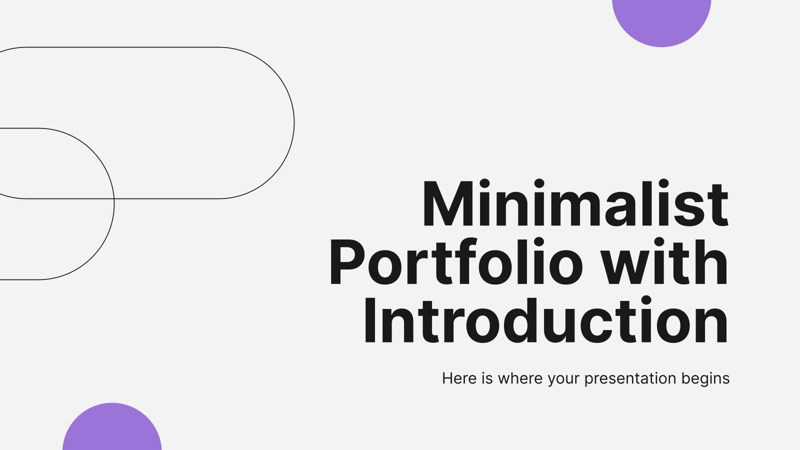 Modelos grátis para Portfólio do Google Slides e PowerPoint