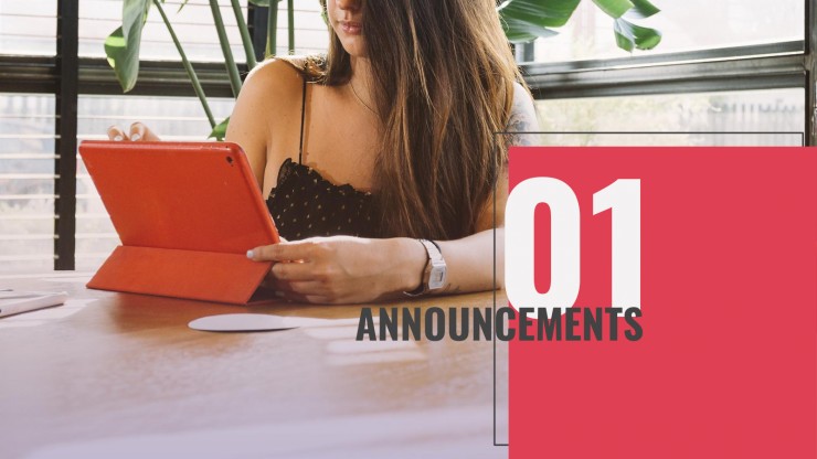 Modelo de apresentação Newsletter corporativo digital