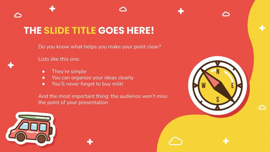 Cute Sticker Google Slides theme & PowerPoint template