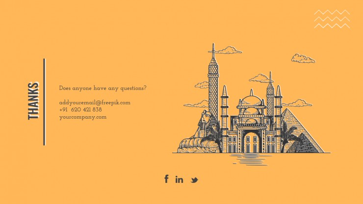 Egyptian History Thesis presentation template