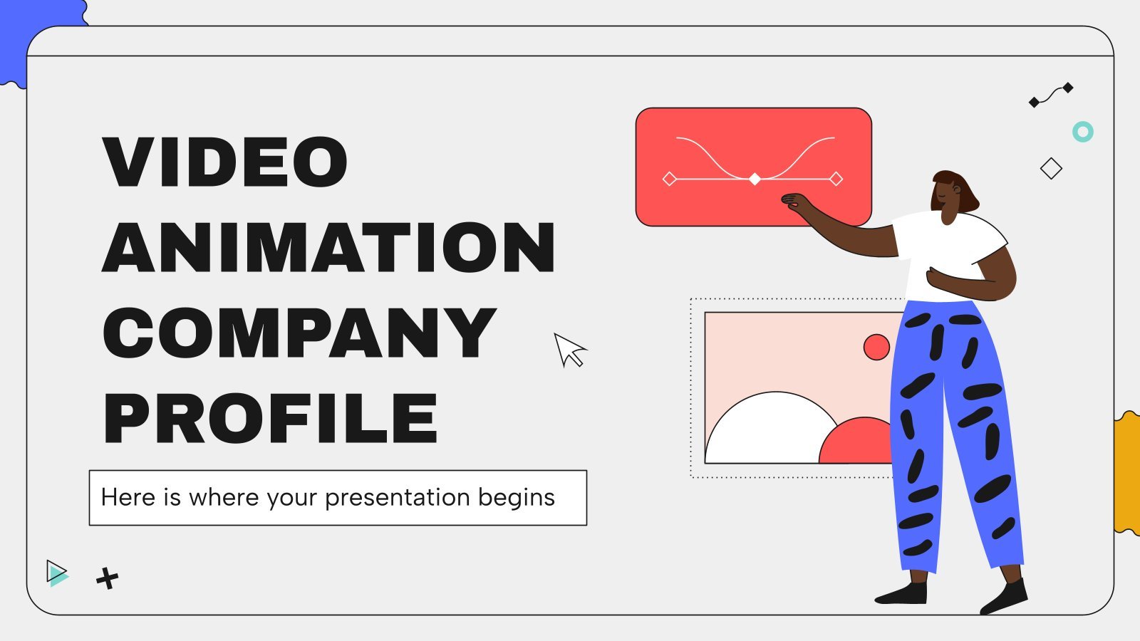 Video Animation Company Profile presentation template 