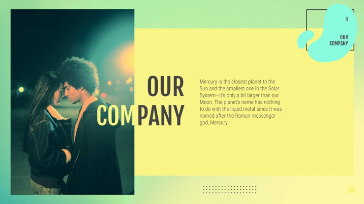 Modelo de apresentação Pitch deck de app de música