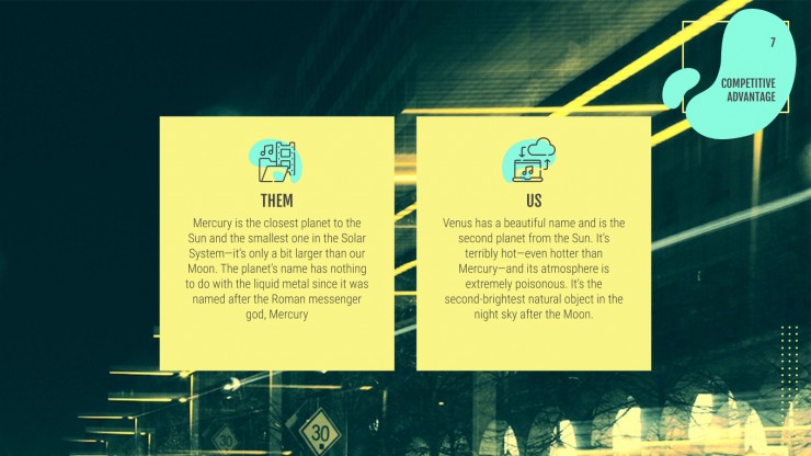 Modelo de apresentação Pitch deck de app de música