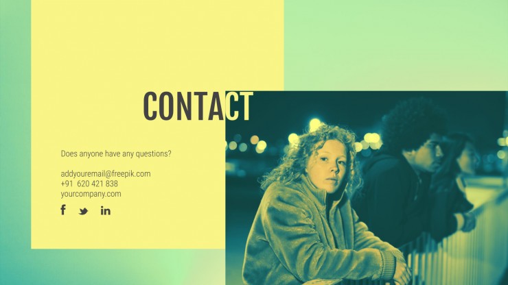 Modelo de apresentação Pitch deck de app de música