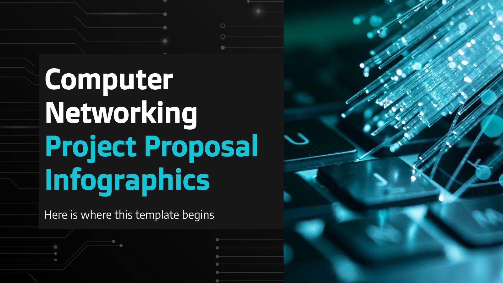 Infographies Proposition de projet de mise en réseau informatique Modèles de présentation