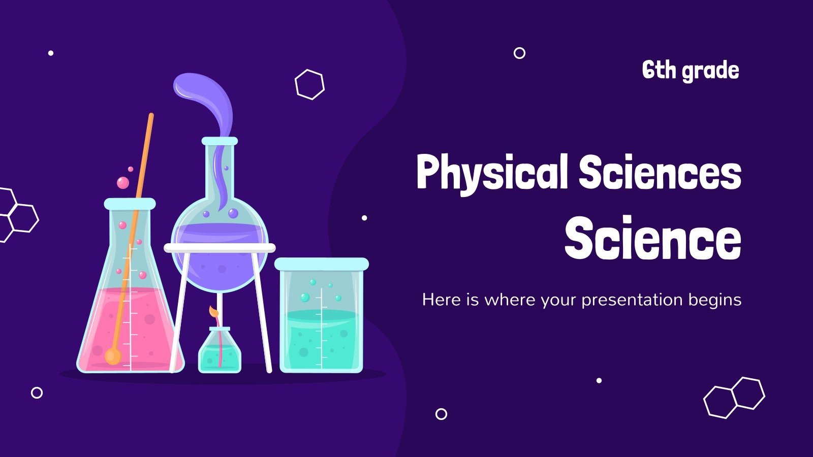 Sciences physiques - Sciences - 6e Modèles de présentation