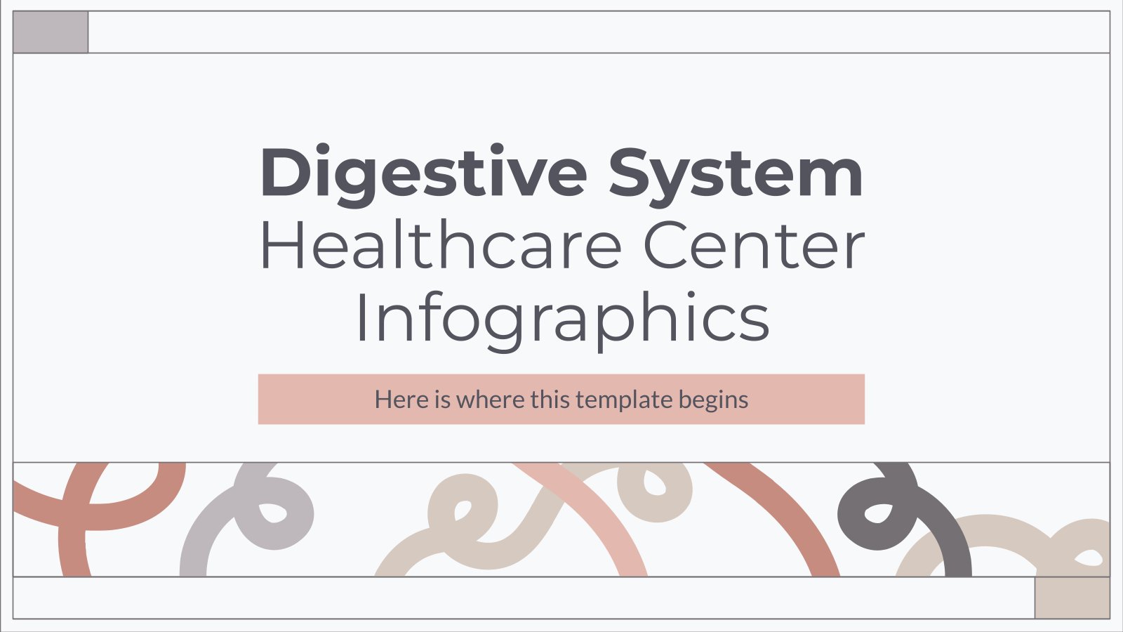 Plantilla de presentación Infografías Centro de salud especializado en el aparato digestivo