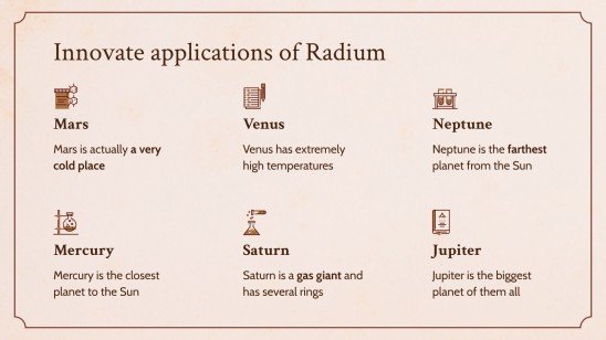 All About Chemical Element Radium Presentation