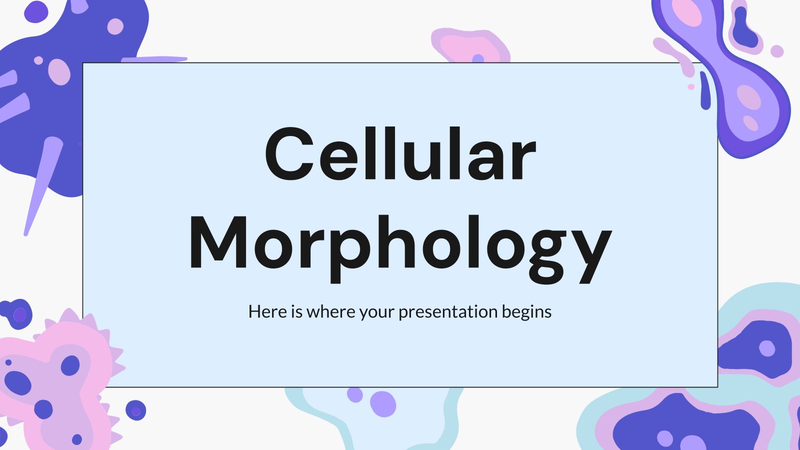 Cellular Morphology presentation template 