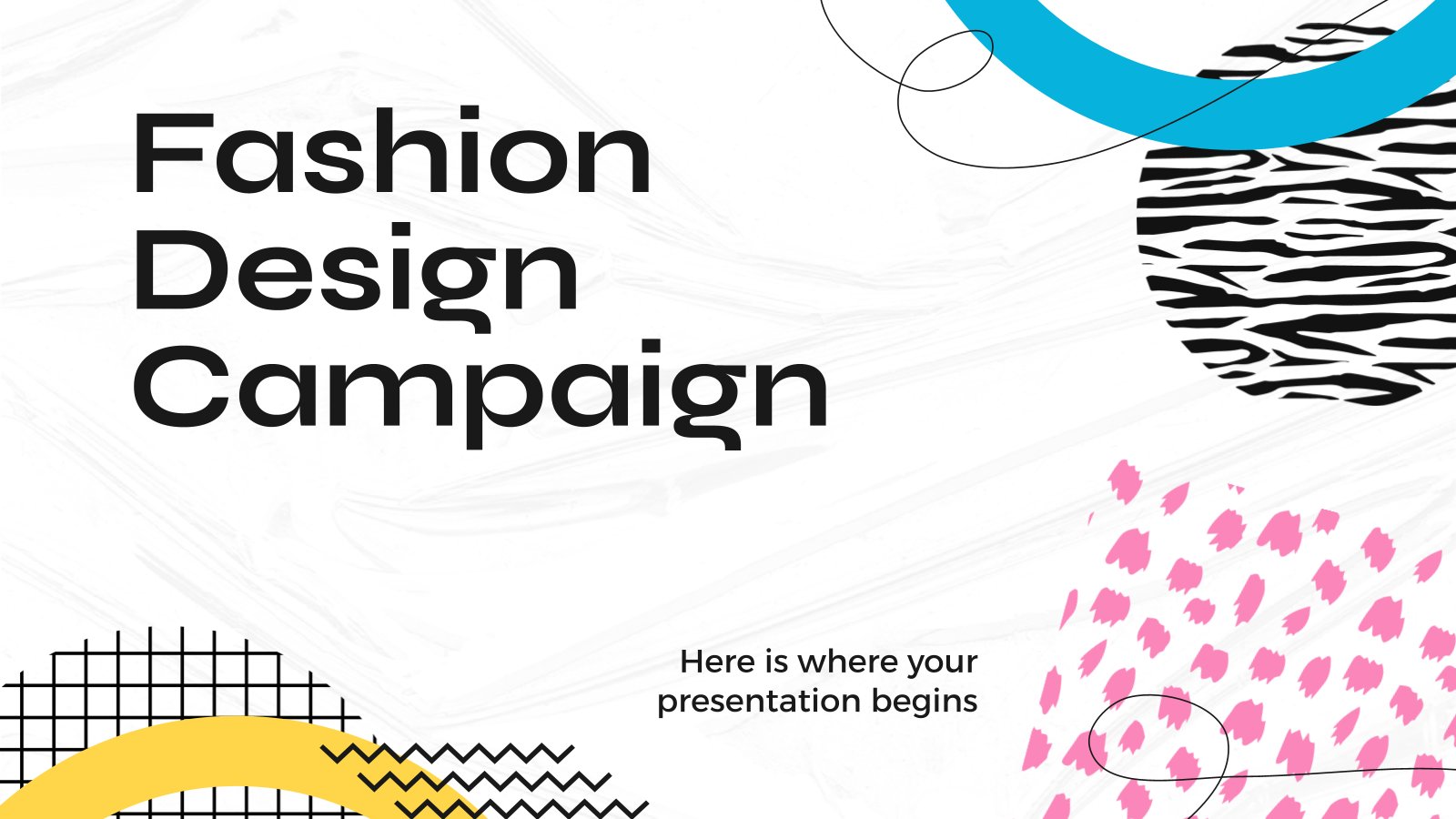 Fashion Design Campaign presentation template 