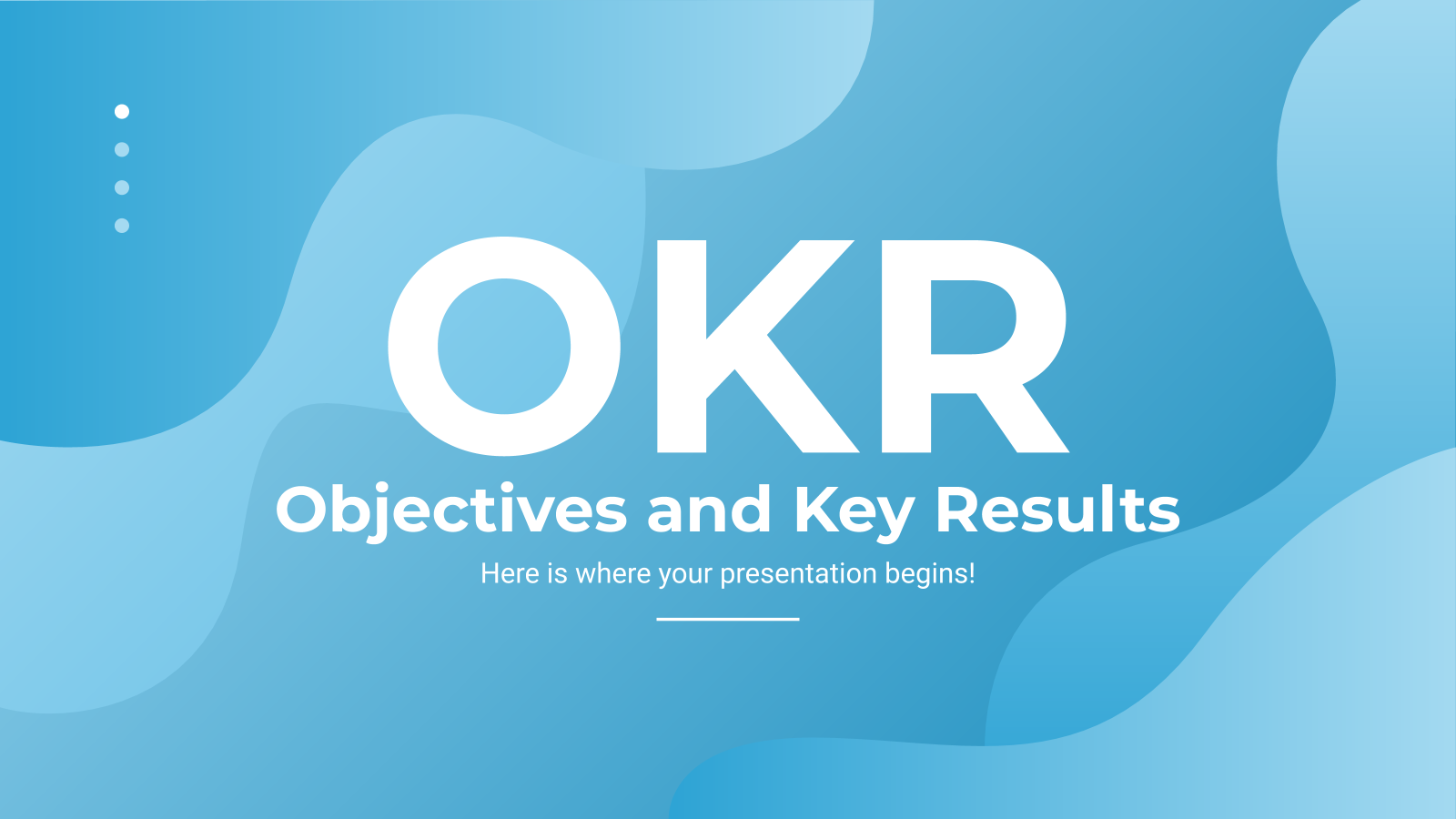 Objectives and Key Results presentation template 