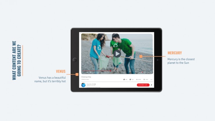 Plantilla de presentación Estrategia para redes sociales
