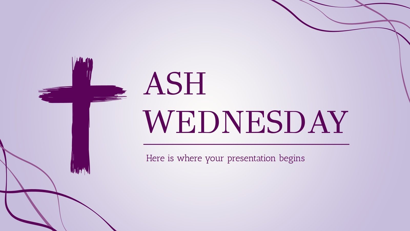 Ash Wednesday Presentation