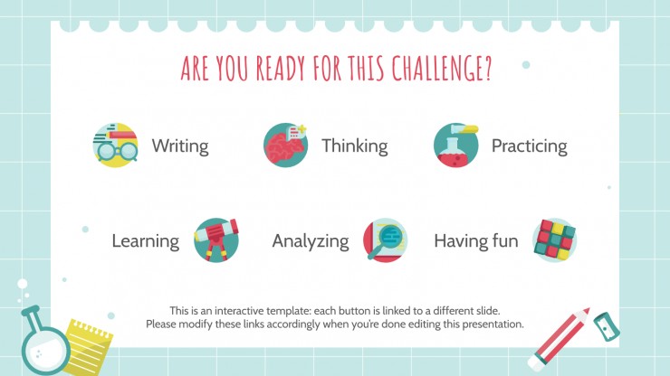 Student Choice Board for Middle School presentation template