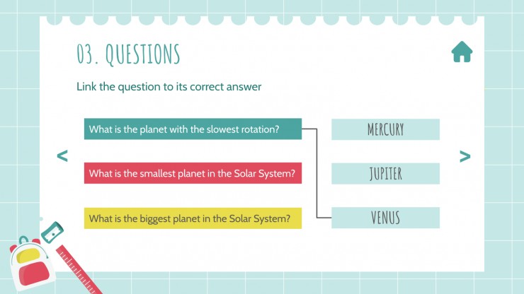 Student Choice Board for Middle School presentation template