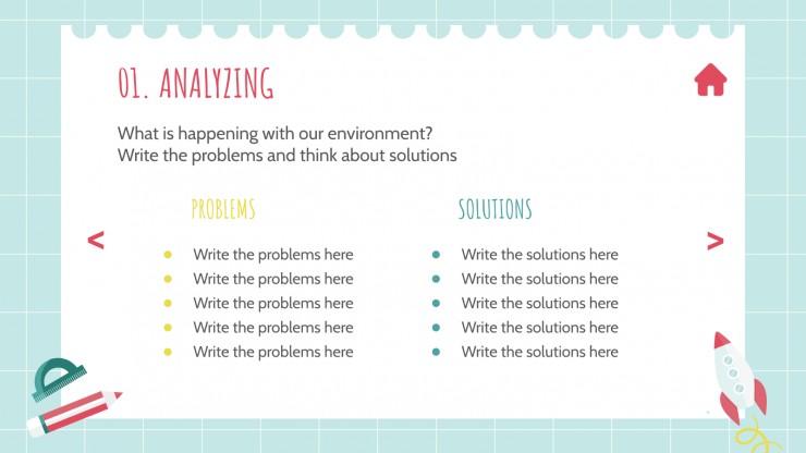 Student Choice Board for Middle School presentation template