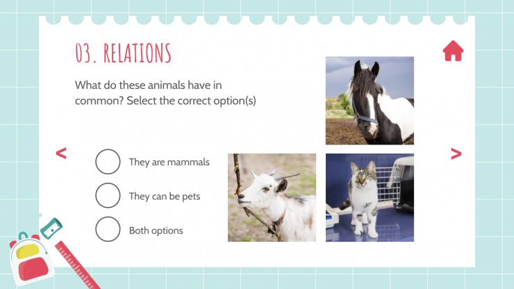 Student Choice Board for Middle School presentation template