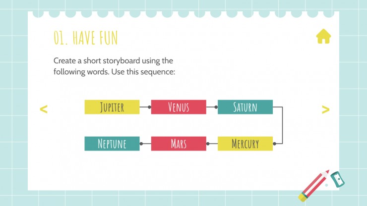Student Choice Board for Middle School presentation template