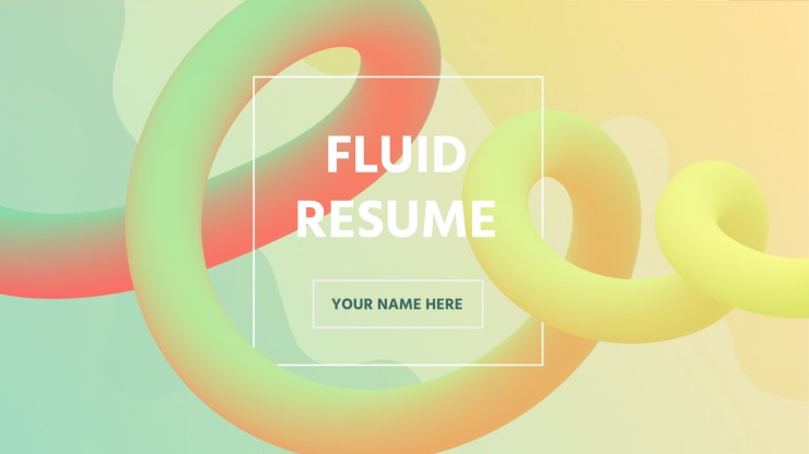 CV fluide : Modèles de présentation