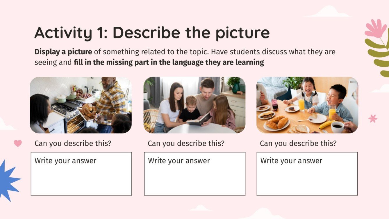 Family and Community Vocabulary - German - 3rd Grade