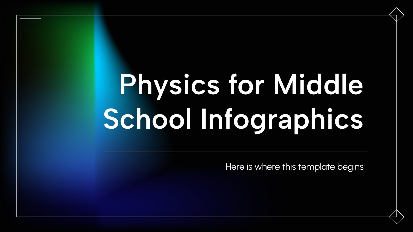 Physics for Middle School Infographics presentation template 