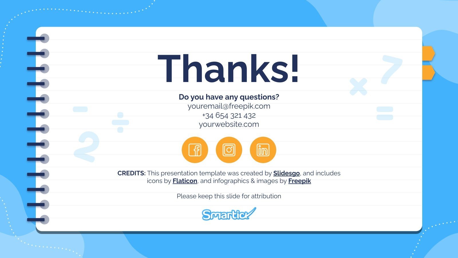 Math Smartick Template Google Slides and PowerPoint Template