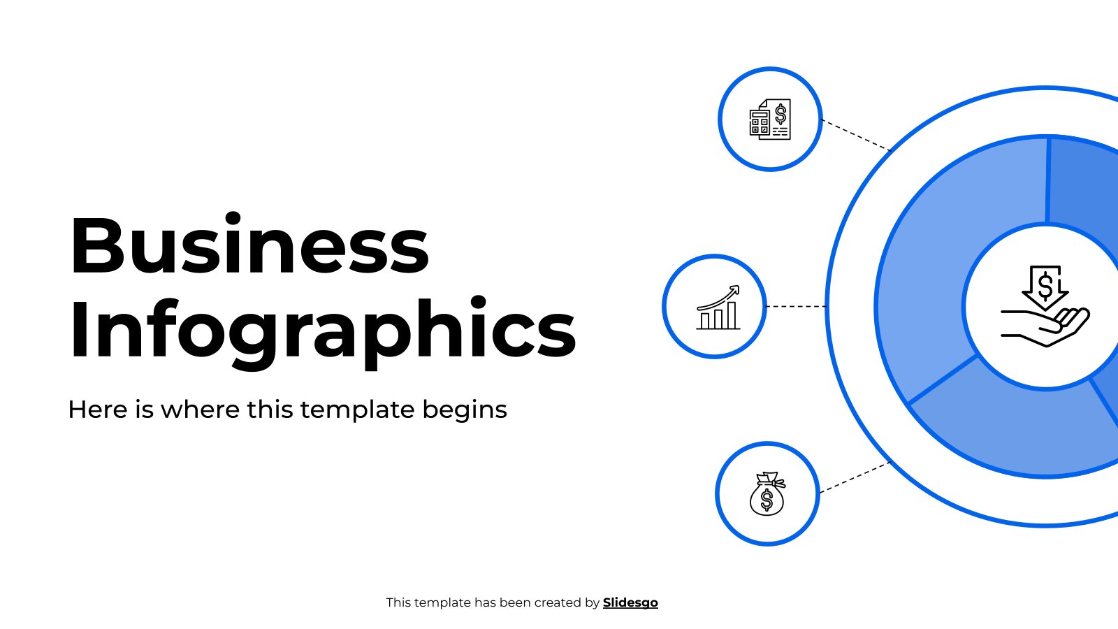 Modelo de apresentação Infográficos de negócios