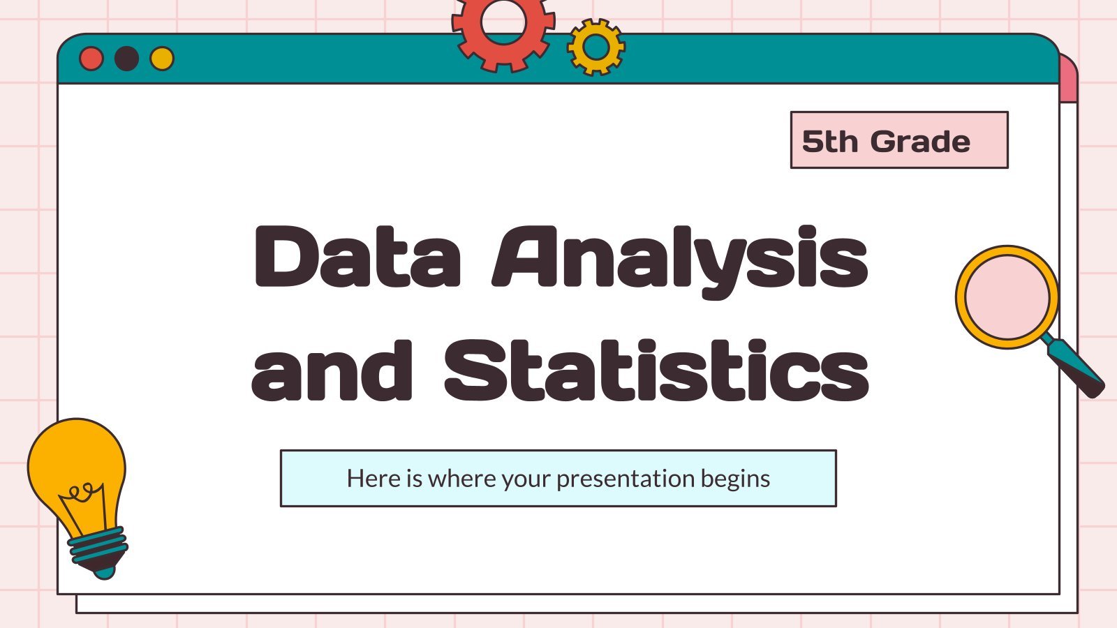 Data Analysis and Statistics - 5th Grade presentation template 