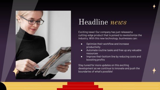 Celebrity Gossip Newsletter Presentation