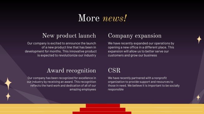 Celebrity Gossip Newsletter Presentation