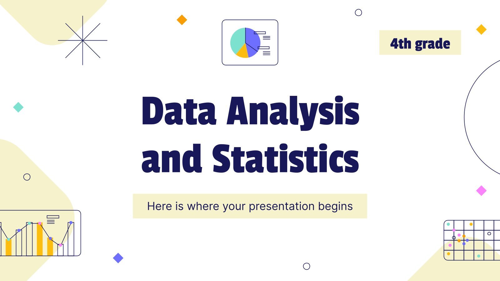 Data Analysis and Statistics - 4th Grade presentation template 