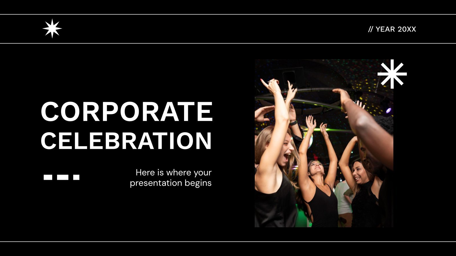 Corporate Celebration presentation template 