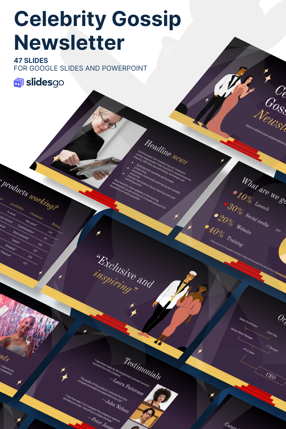 Celebrity Gossip Newsletter Presentation