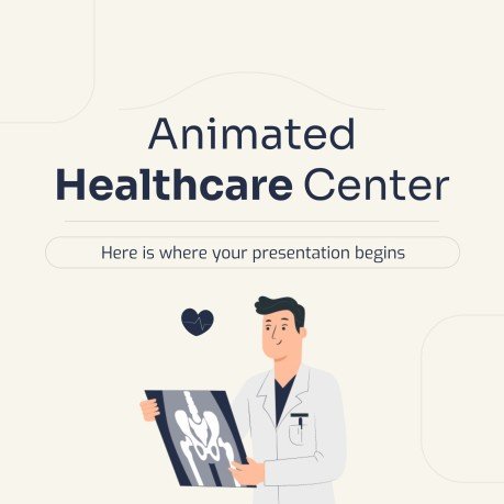 Modelo de apresentação Centro médico com animações