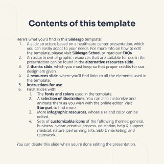 Modelo de apresentação Centro médico com animações