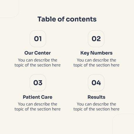 Modelo de apresentação Centro médico com animações