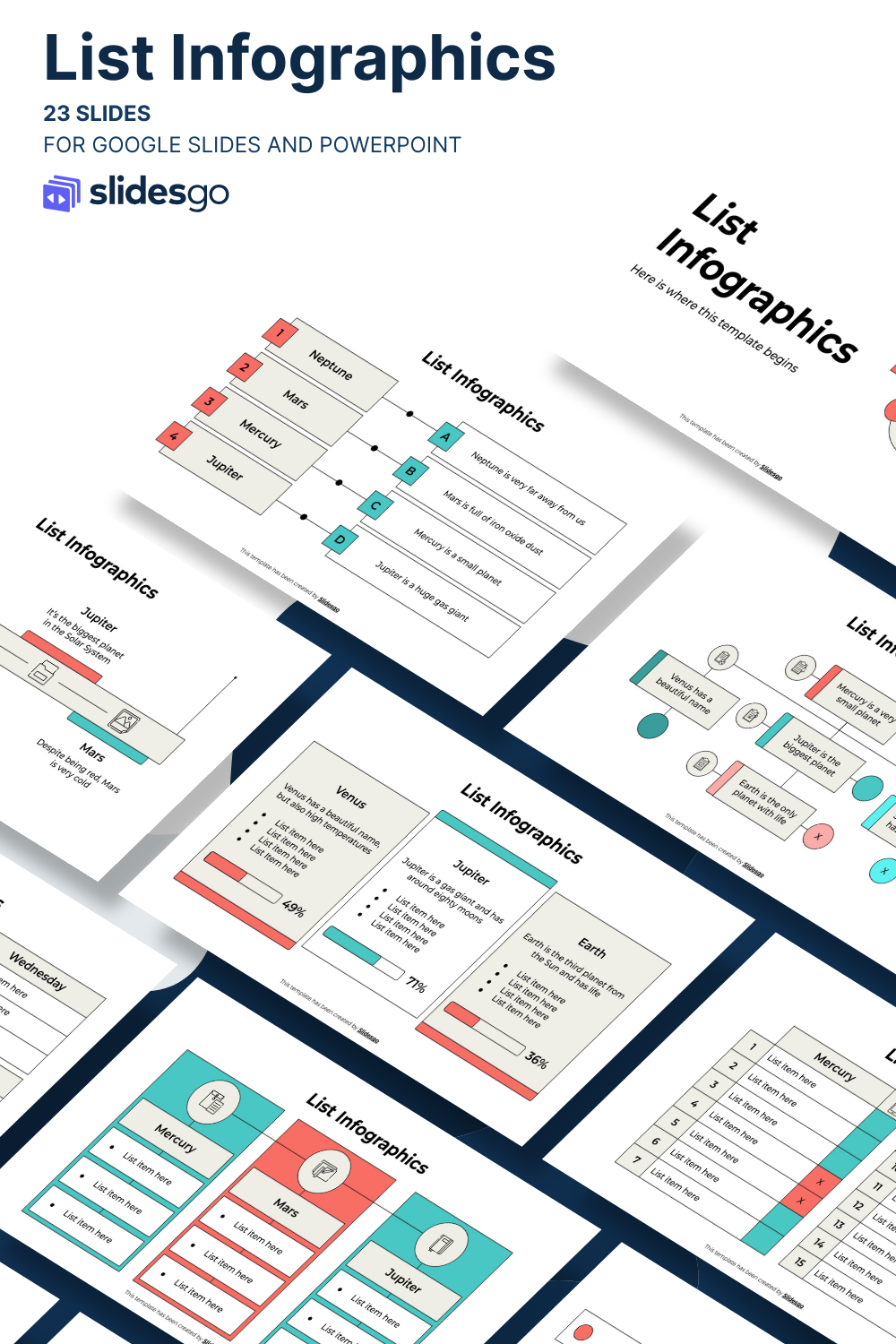 List Info Example List Infographics Template
