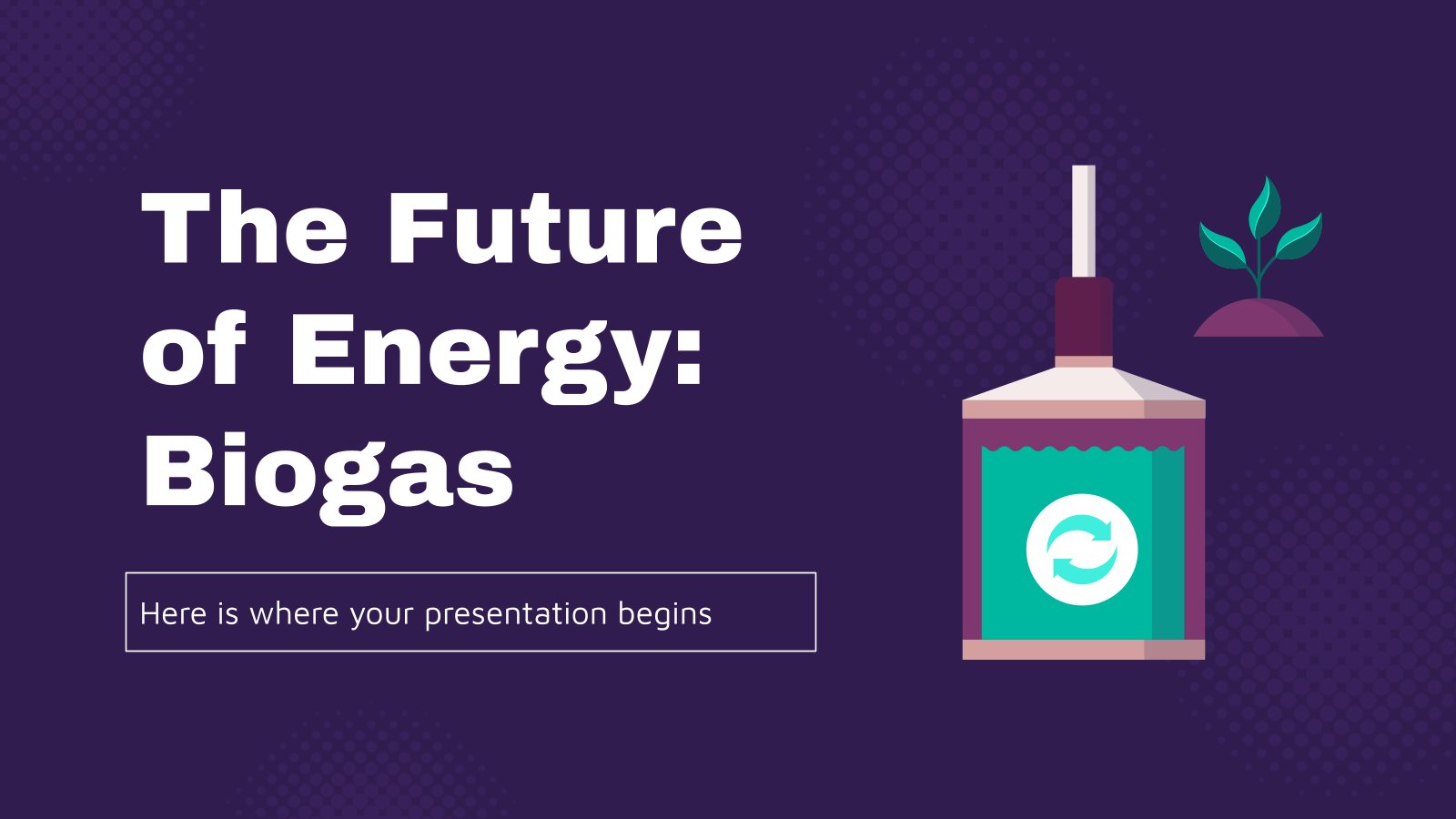 Die Zukunft der Energie: Biogas Präsentationsvorlage