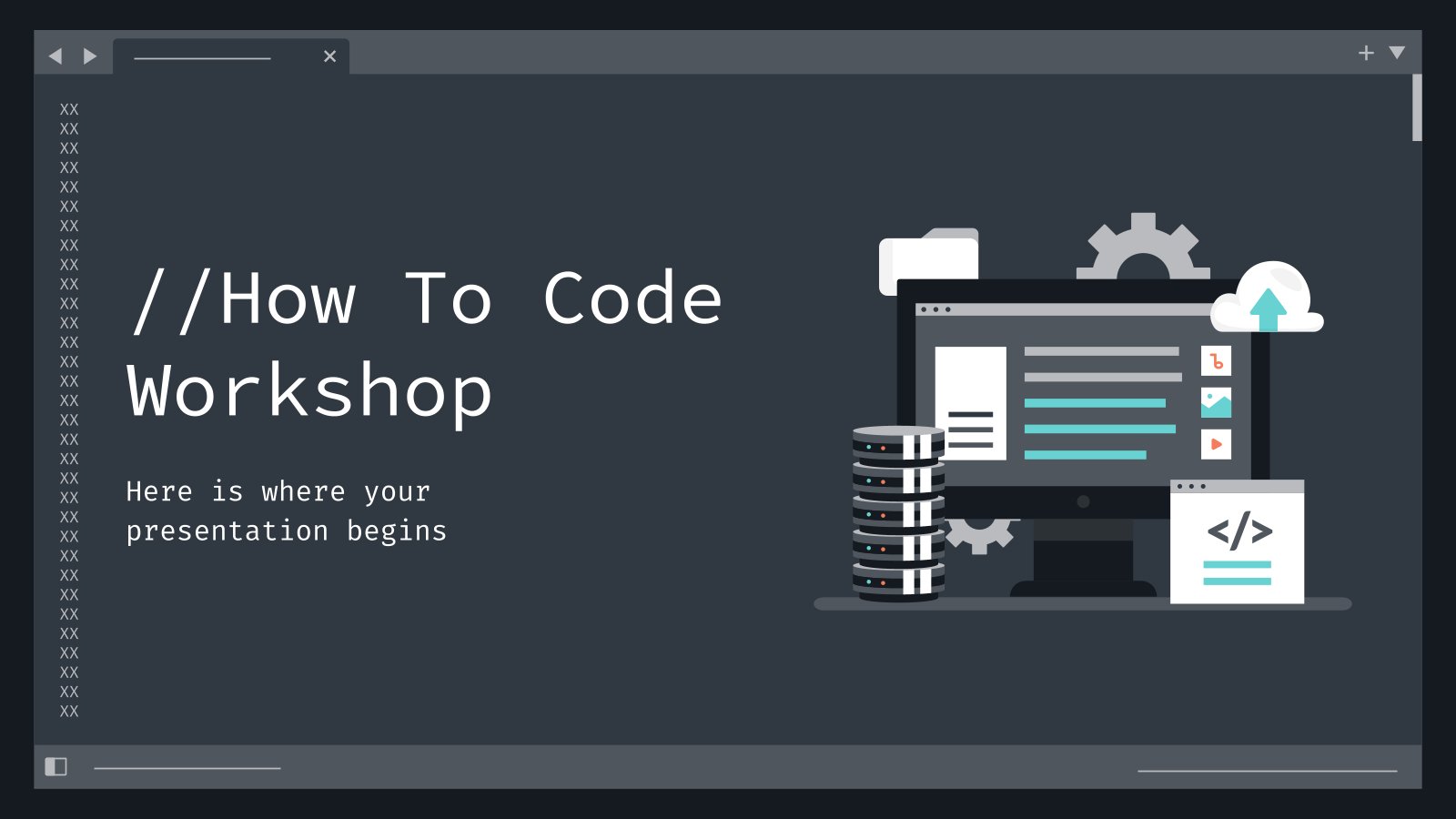 How To Code Workshop presentation template 