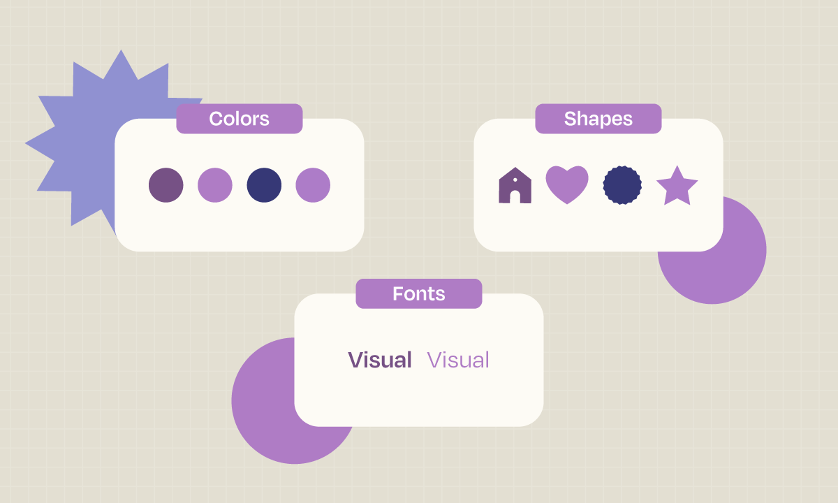 This is an image showing the colors, shapes, and fonts that you can use for your word cloud.