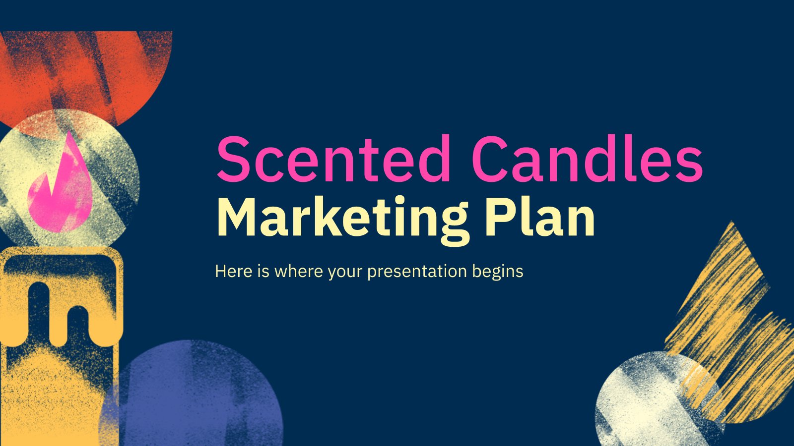 Scented Candles Marketing Plan presentation template 