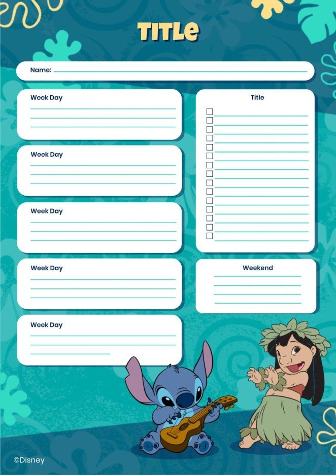 Lilo and stitch lesson
