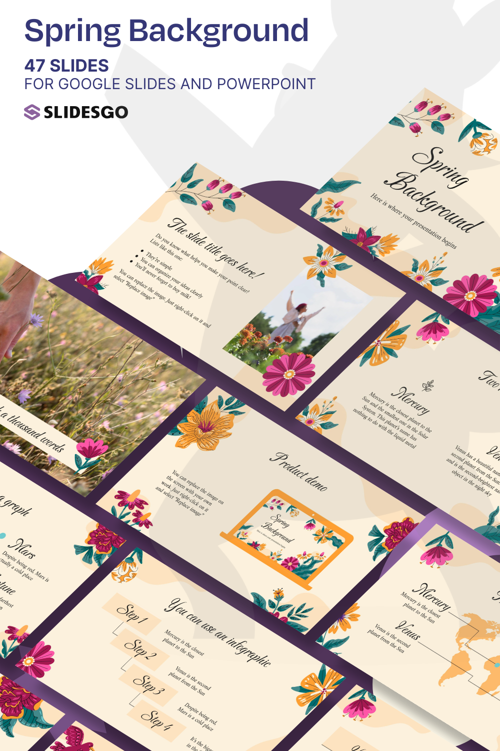 Spring Powerpoint Abstract Backgorunds Spring Background Presentation