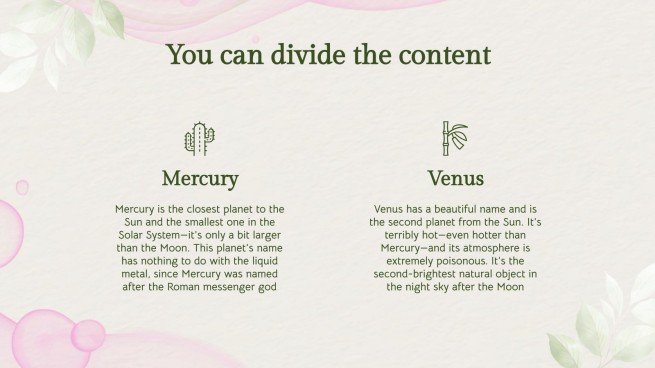 Nature-Inspired Theme for Marketing Presentation