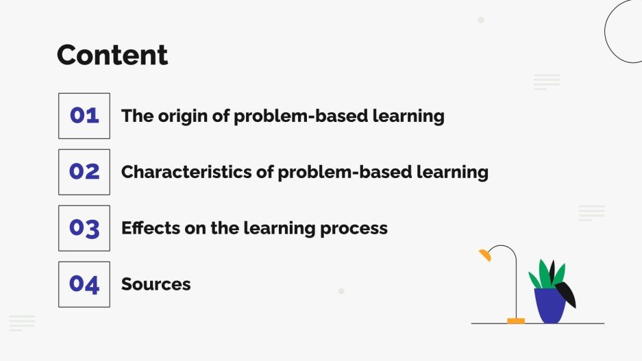 Problem-based Learning Presentation