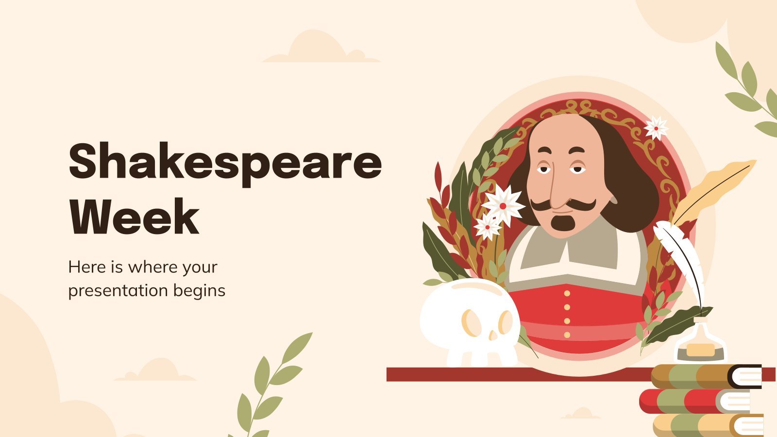 Plantilla de presentación Semana de Shakespeare