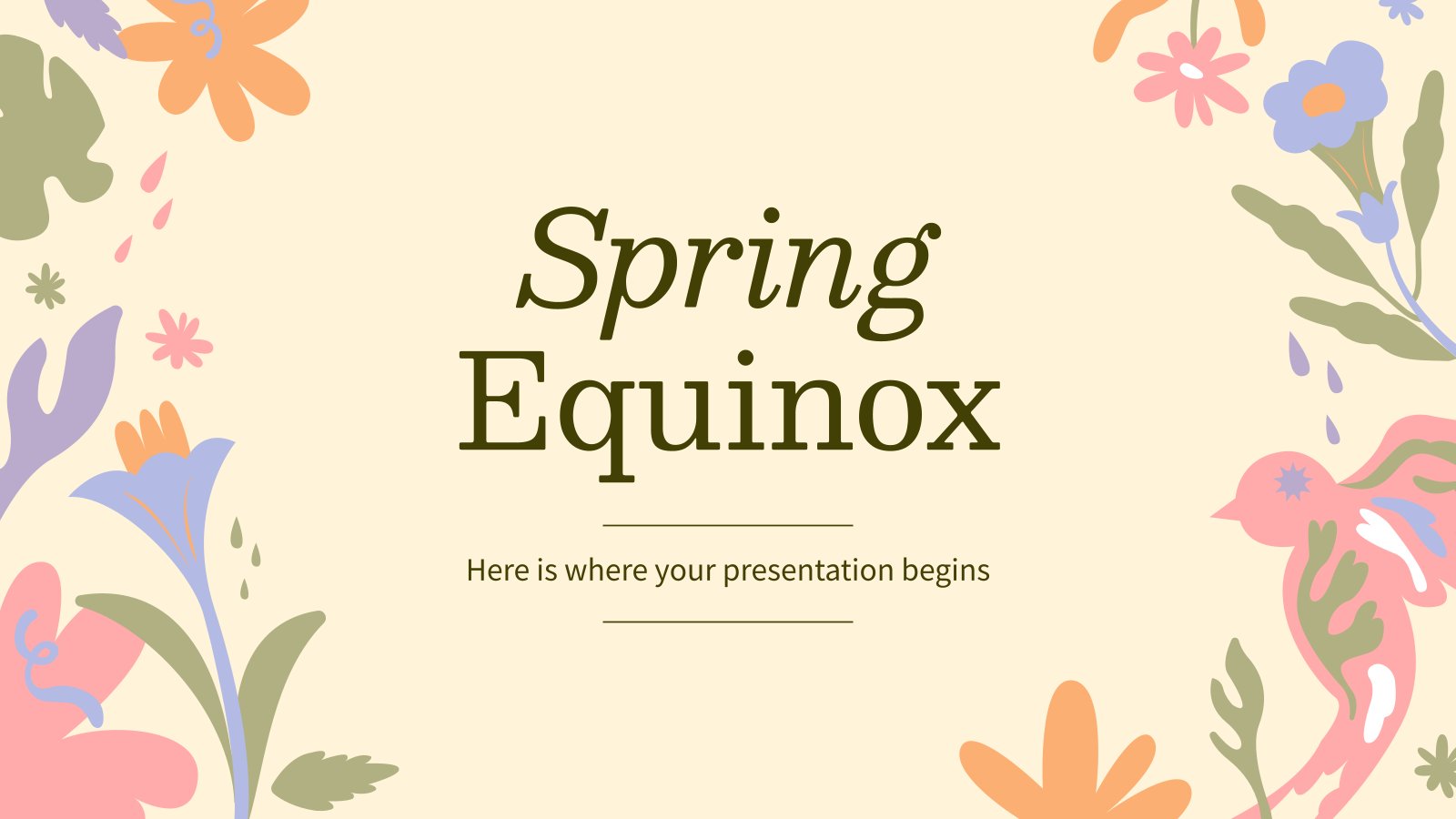 Spring Equinox presentation template 