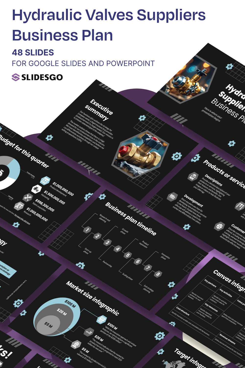 Hydraulic Valves Suppliers Business Plan Presentation