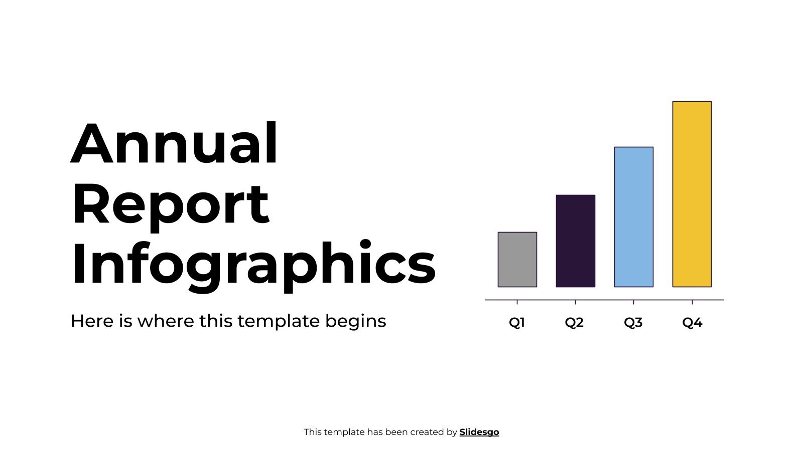 Annual Report Infographics presentation template 