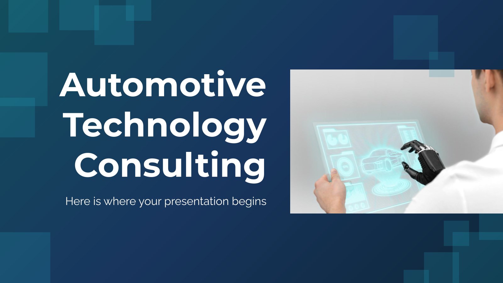 Automotive Technology Consulting presentation template 